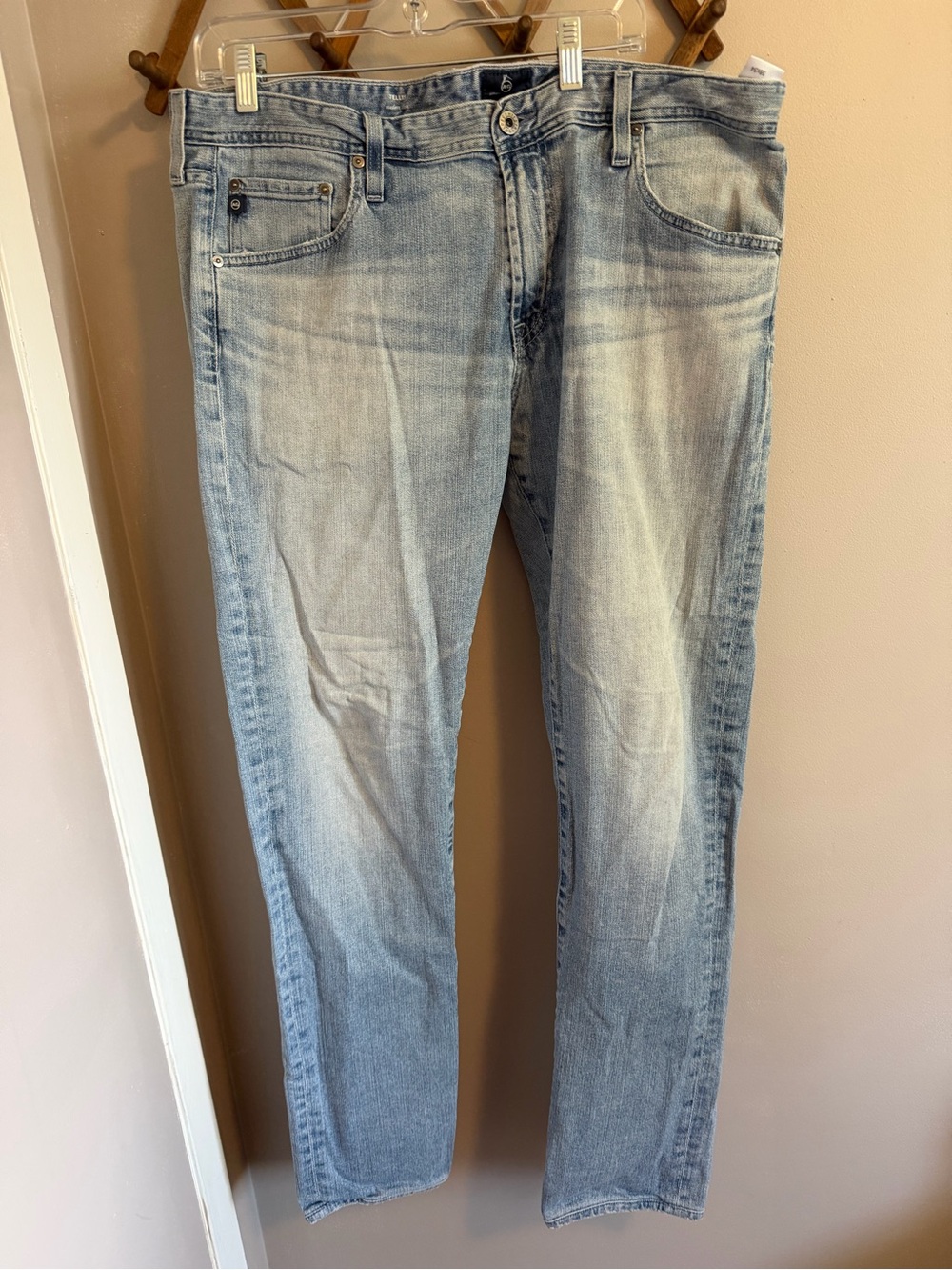 AG Adriano Goldschmied Light Wash Jeans Mens 38x34